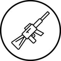 Gewehr Vektor Symbol Stil