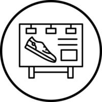 Schuh Marketing Vektor Symbol Stil