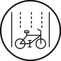 Fahrrad Fahrbahn Vektor Symbol Stil