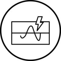 elektrisk tröskel vektor ikon stil