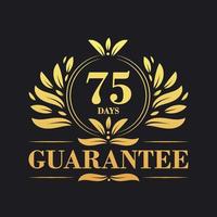 75 Tage Garantie Logo Vektor, 75 Tage Garantie Zeichen Symbol vektor