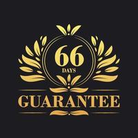 66 Tage Garantie Logo Vektor, 66 Tage Garantie Zeichen Symbol vektor