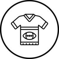 Rugby Uniform Vektor Symbol Stil