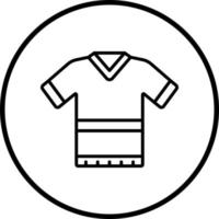 Rugby Hemd Vektor Symbol Stil