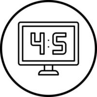 online Anzeigetafel Vektor Symbol Stil