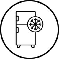 kylskåp vektor ikon stil