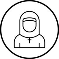 Nonne Vektor Symbol Stil