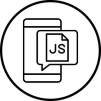 javaScript vektor ikon stil