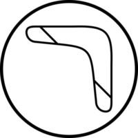 Boomerang Vektor Symbol Stil