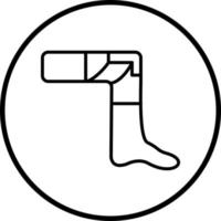 Knie Wachen Vektor Symbol Stil