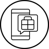 App Geschäft Vektor Symbol Stil