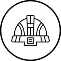 schützend Helm Vektor Symbol Stil