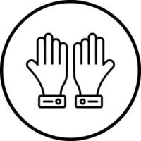 Handschuhe Vektor Symbol Stil