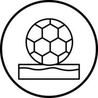 Strand Fußball Vektor Symbol Stil