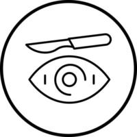 Auge Chirurgie Vektor Symbol Stil