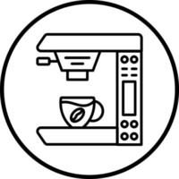 Kaffee Maschine Vektor Symbol Stil