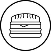 kubanisch Sandwich Vektor Symbol Stil