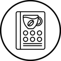 Kaffee Karte Vektor Symbol Stil