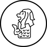 Merlion Vektor Symbol Stil