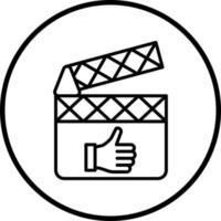 Film Rezension Vektor Symbol Stil