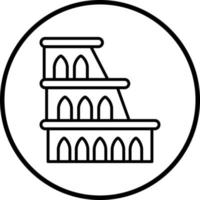 Kolosseum Vektor Symbol Stil