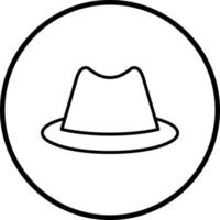 Cowboy Hut Vektor Symbol Stil