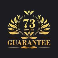 73 Monate Garantie Logo Vektor, 73 Monate Garantie Zeichen Symbol vektor