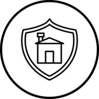 Zuhause Sicherheit Vektor Symbol Stil