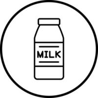 Milch Flasche Vektor Symbol Stil