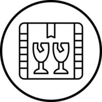 fragil Vektor Symbol Stil