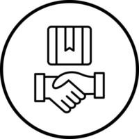 Handschlag Vektor Symbol Stil