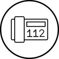 112 Vektor Symbol Stil