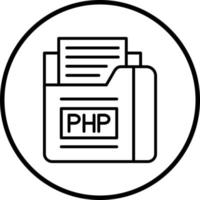 Vektor Design php Datei Vektor Symbol Stil