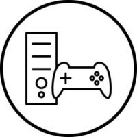 pc Spiel Vektor Symbol Stil