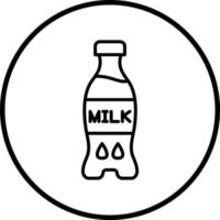 Vektor Design Milch Flasche Vektor Symbol Stil