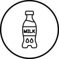 vektor design mjölk flaska vektor ikon stil