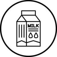 Vektor Design Milch Box Vektor Symbol Stil