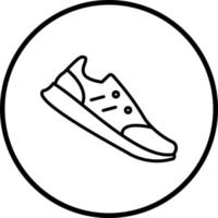 Schuh Vektor Symbol Stil