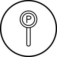 Vektor Design Parkplatz Vektor Symbol Stil