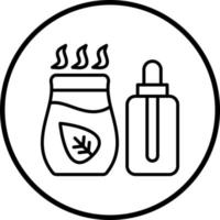 Aromatherapie Vektor Symbol Stil