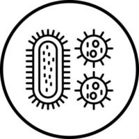 Vektor Design Bakterien und Virus Vektor Symbol Stil