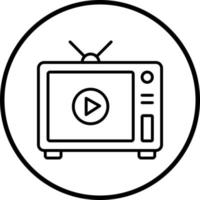 Vektor Design Fernsehen Vektor Symbol Stil