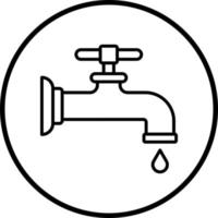 Vektor Design Wasserhahn Vektor Symbol Stil