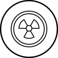 Strahlung Vektor Symbol Stil