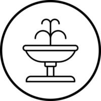 Brunnen Vektor Symbol Stil