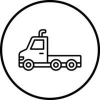 Vektor Design LKW Anhänger Vektor Symbol Stil