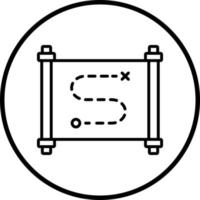 Vektor Design Schatz Karte Vektor Symbol Stil