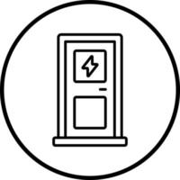 elektrisch Tür Vektor Symbol Stil