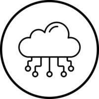 Wolke Computing Vektor Symbol Stil