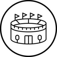 Stadion Vektor Symbol Stil